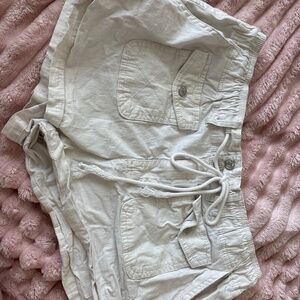 White trendy shorts